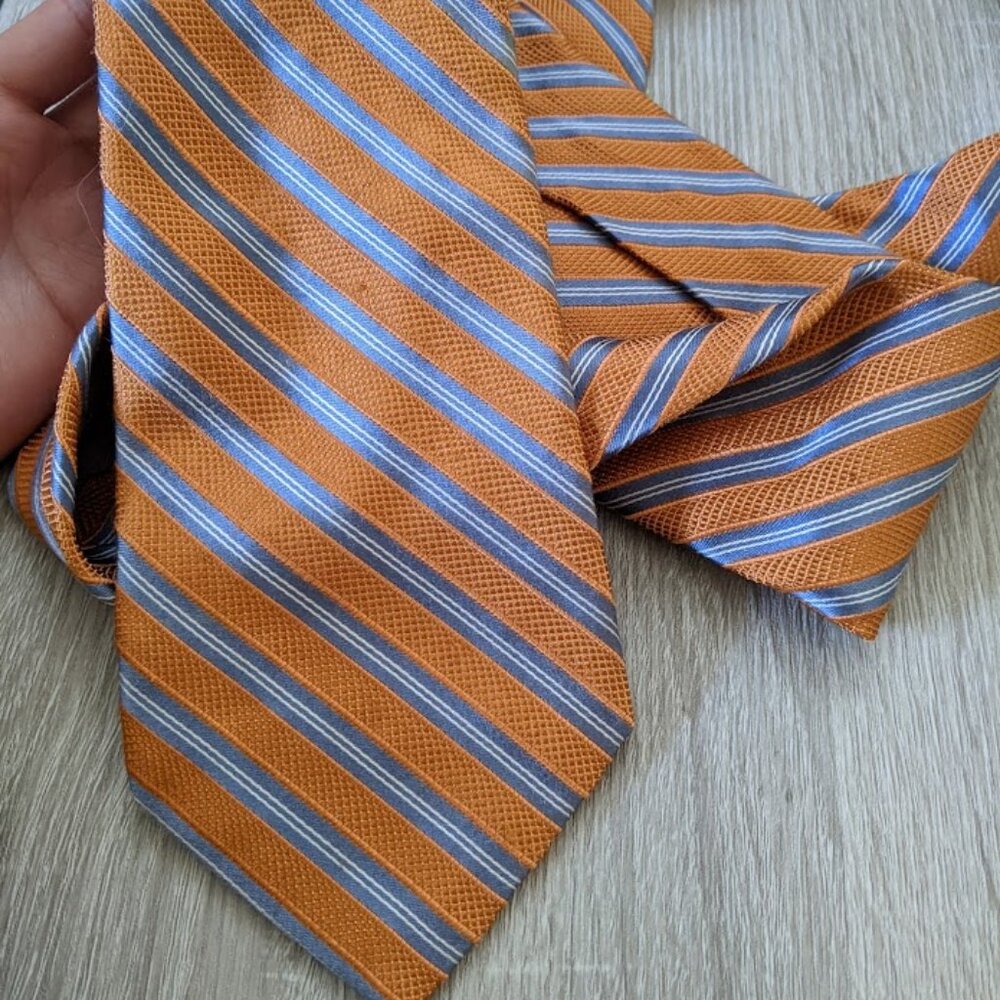 Daniel Cremieux 4" Necktie - Orange/Blue